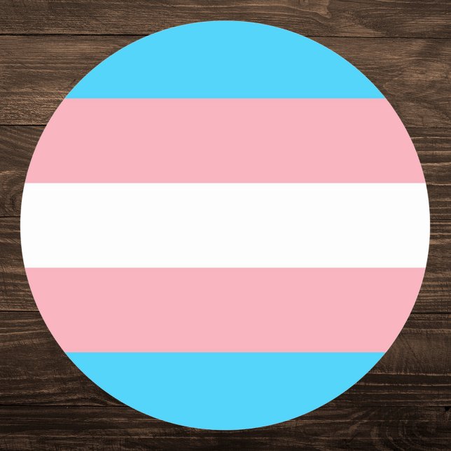 Adesivo Sinalizador do Orgulho Transgênero (Criador carregado)