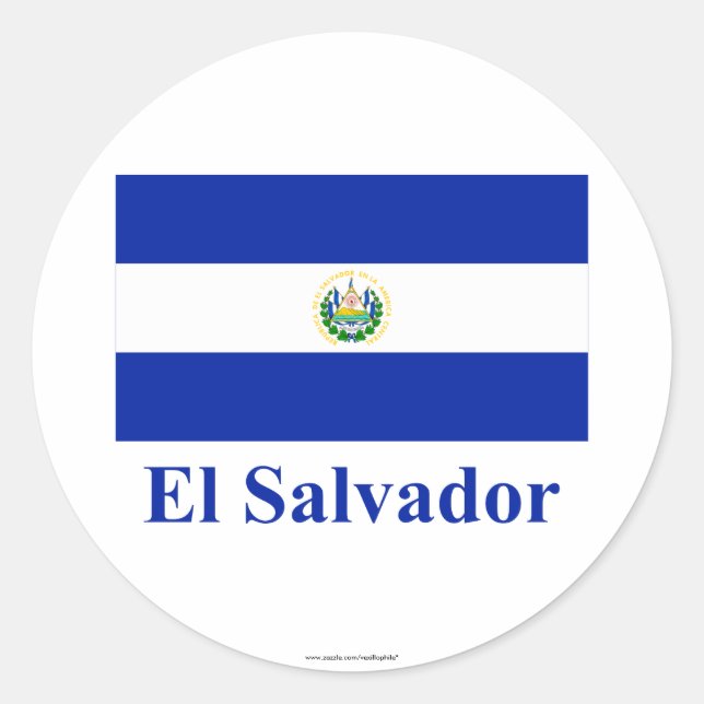 Adesivo Sinalizador El Salvador com Nome (Frente)