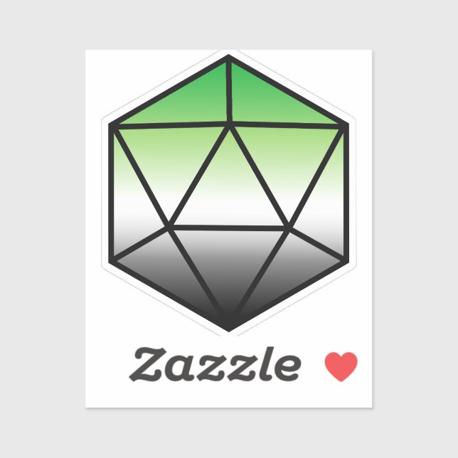 Adesivo Sinalizador Geométrico do Orgulho Aro D20 (Folha)