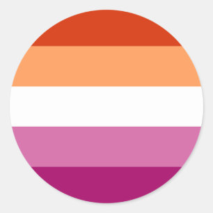 Adesivo Sinalizador LGBTQ do Orgulho Lésbico