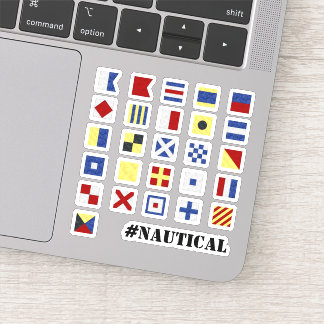 Adesivo Sinalizador Marítimo e Texto 🚩 Náutica