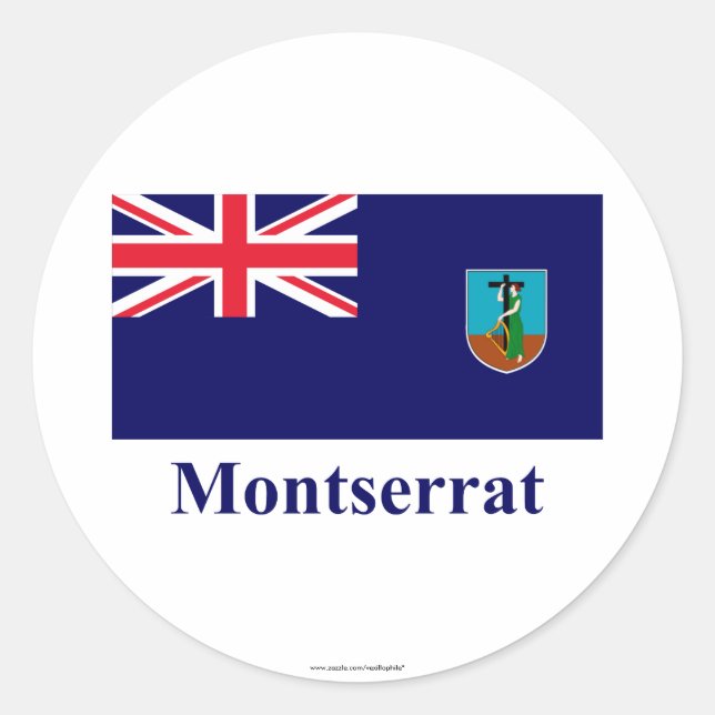 Adesivo Sinalizador Montserrat com Nome (Frente)