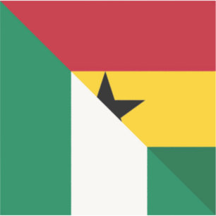 Adesivo Sinalizador nigeriano ganense Nigéria Gana Naija