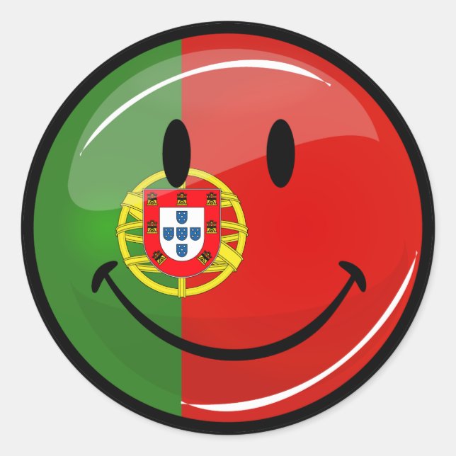 Adesivo Sinalizador Português Sorrindo (Frente)