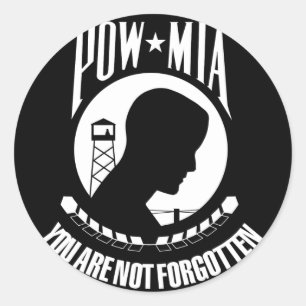 Adesivo Sinalizador POW*MIA