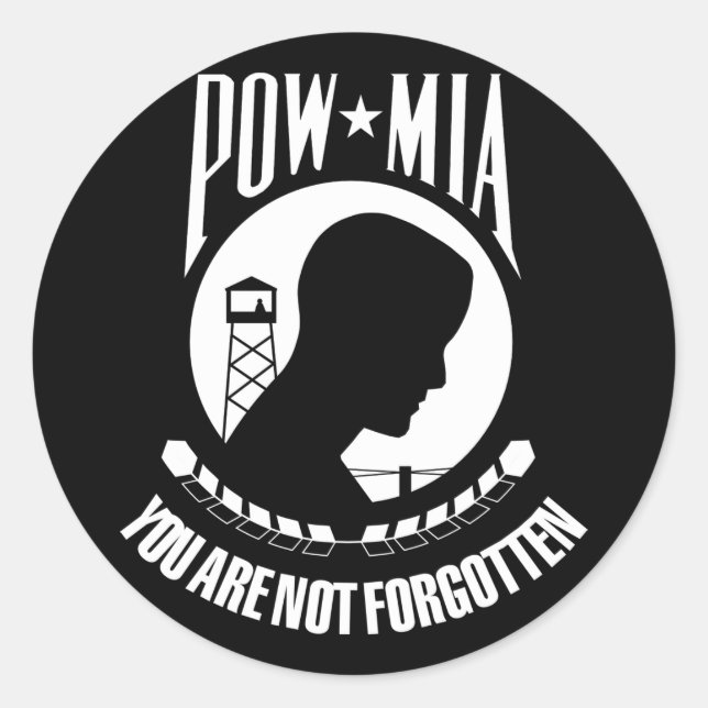 Adesivo Sinalizador POW-MIA (Frente)