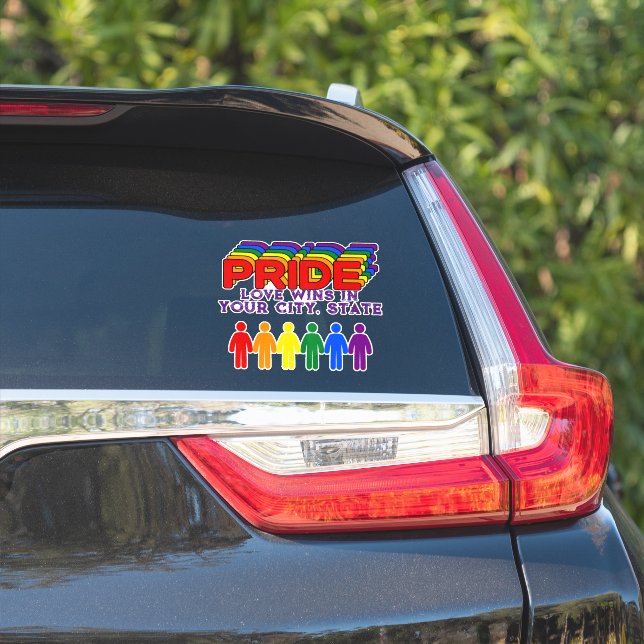 Adesivo Sinalizador PRIDE (Lado do carro)