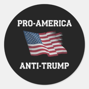 Adesivo Sinalizador Pro America Anti Trump Vintage USA