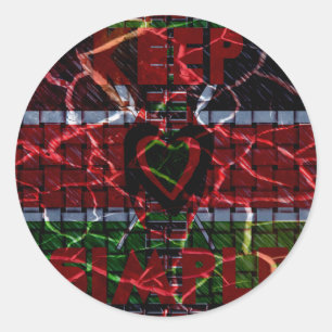 Adesivo Sinalizador rachado: Mantenha Simples - Resiliênci