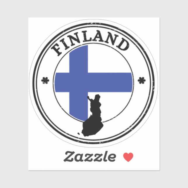 Adesivo Sinalizador Redondo Selo Finlandês (Folha)
