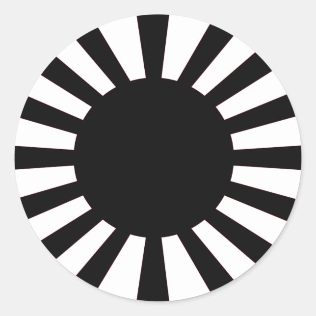 Adesivo Sinalizador Sun de Ascensão japonesa (Frente)