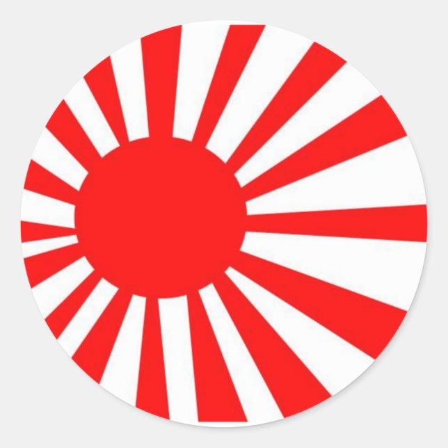 Adesivo Sinalizador Sun de Ascensão japonesa (Frente)
