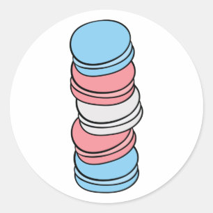 Adesivo Sinalizador Transgênero Orgulho gay Lgbtq Macaron 