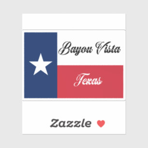Adesivo Sinalizador TX Bayou Vista