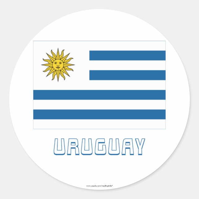 Adesivo Sinalizador Uruguai com Nome (Frente)