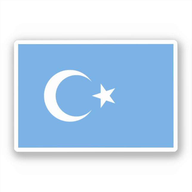 Adesivo Sinalizador Uyghur/ Turquestão Oriental (Frente)