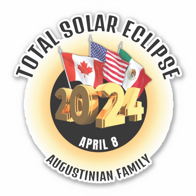 Adesivo Sinalizadores 2024 Total SOLAR ECLIPSE Family Stic (Frente)