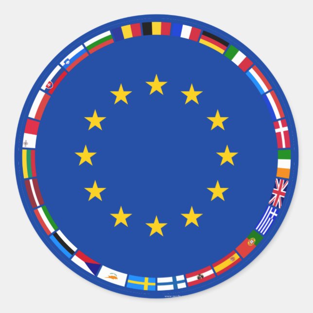 Adesivo Sinalizadores da União Europeia (Frente)