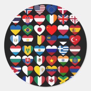 Adesivo Sinalizadores De Países Do Mundo