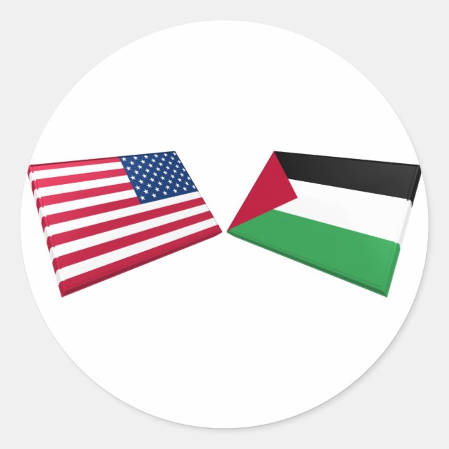 Adesivo Sinalizadores EUA e Palestina (Frente)