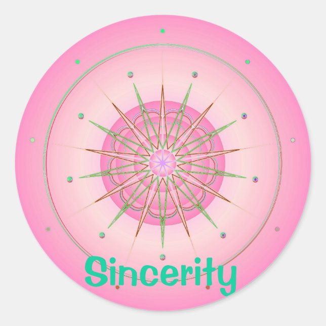 Adesivo Sinceridade (adesivo de virtualização) (Frente)