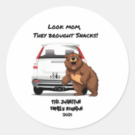 Adesivo Sindicato Personalizado Engraçado do Urso de Acamp