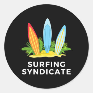 Adesivo Síndico de Surfistas Surfistas Verão Prancha de Su