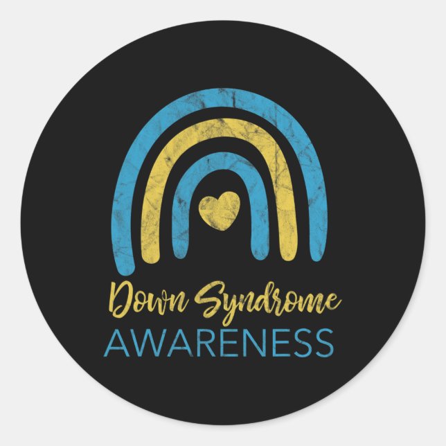 Adesivo Sindroma de Atenção para Baixo Mês Retroativo Arco (Frente)