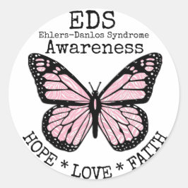 Adesivo Síndroma de PInk Zebra Ehlers-Danlos EDS Sticker