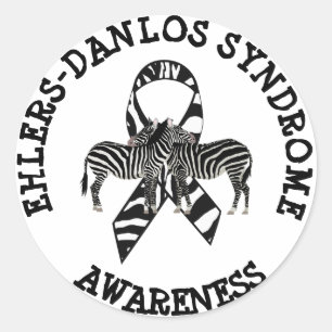 Adesivo Síndrome de Ehlers-Danlos EDS Zebra STICKERS