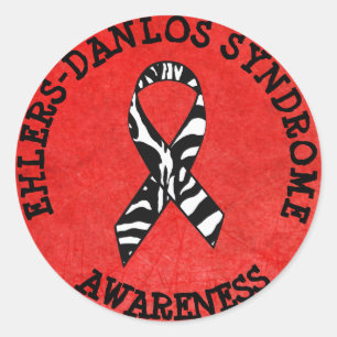 Adesivo Síndrome de Ehlers-Danlos EDS Zebra STICKERS