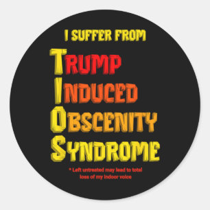 Adesivo Síndrome de Obscenidade Induzida por Tios Trump En