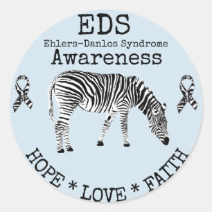 Adesivo Síndrome de Zebra Azul-Ehlers-Danlos-EDS Sticker