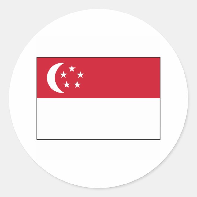 Adesivo Singapura - FLAG Internacional (Frente)