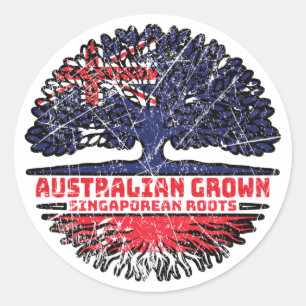 Adesivo Singapura Singapura - Árvore australiana australia