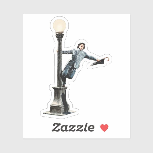 Adesivo Singing in the Rain! Sticker (Folha)