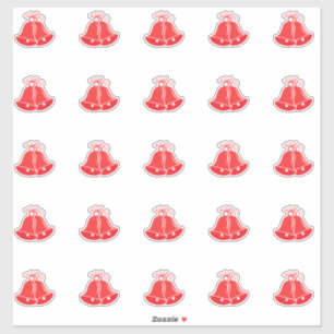 Adesivo Sinos De Casamento Elegante Beijo-Corte