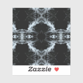 Adesivo Sins and Virtues Abstract Black White Fluid Art