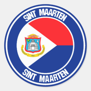 Adesivo Sint Maarten Round Emblem