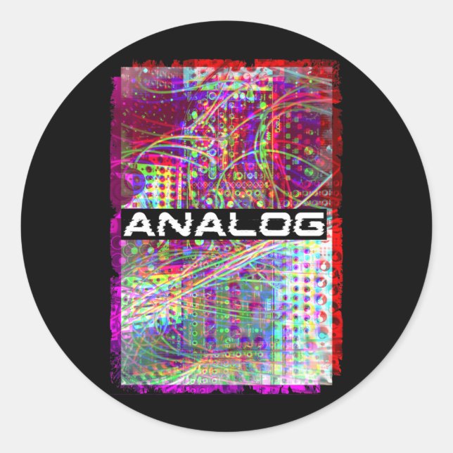Adesivo Sintetização Analógica Modular de Falha do Sinteti (Frente)