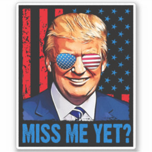 Adesivo Sinto falta de mim, mas o anti-Biden Sticker