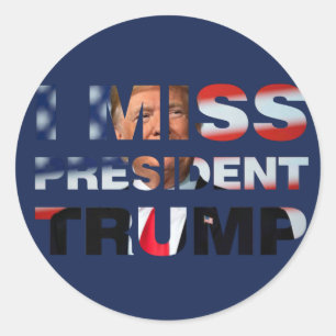 Adesivo Sinto Falta Do Presidente Trump