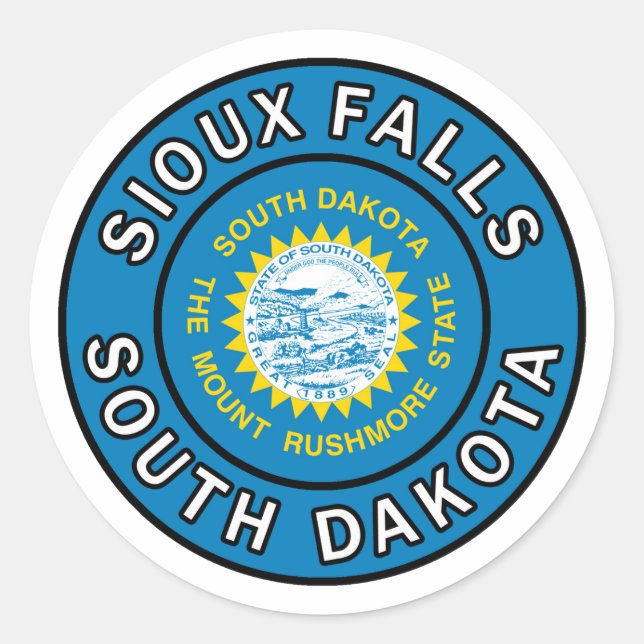 Adesivo Sioux Falls South Dakota (Frente)