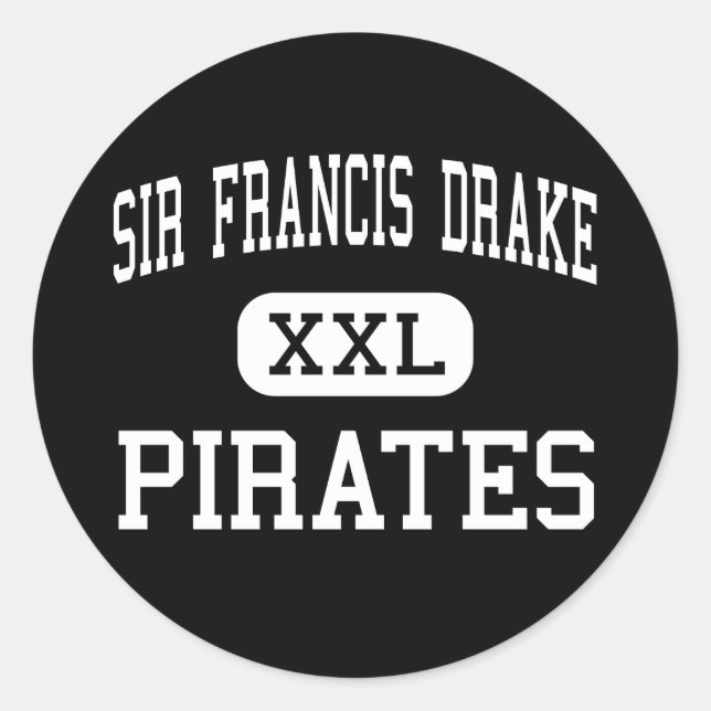 Adesivo Sir Francis Drake - Piratas - Alto - San Anselmo (Frente)