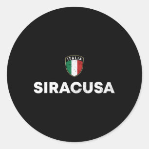 Adesivo Siracusa Syracuse Italia Flag Shield Sicilian Root
