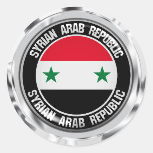 Adesivo Síria Round Emblem