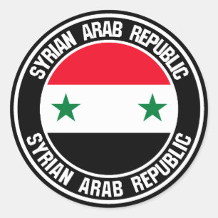 Adesivo Síria Round Emblem