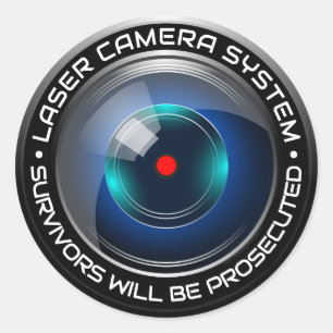 Adesivo Sistema de Laser de Vigilância por Câmera de Segur