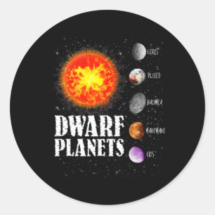 Adesivo Sistema Solar - Planetas anões dotados de T shirt