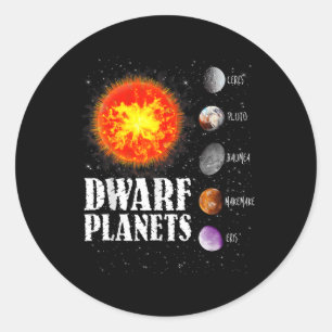 Adesivo Sistema Solar - Planetas anões dotados de T shirt